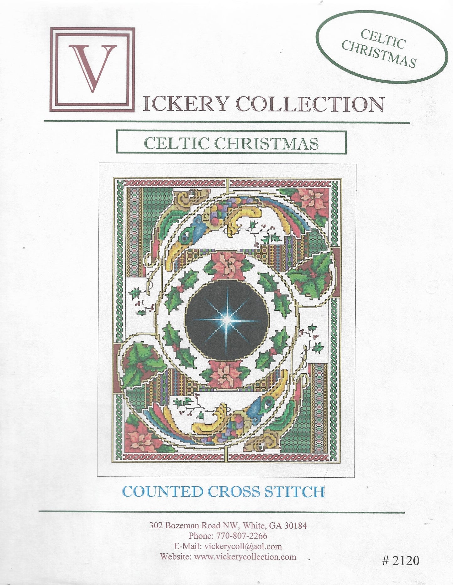 Vickery Celtic Celtic Christmas 2120 cross stitch pattern