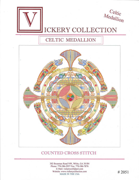 Vickery Collection Celtic Medallion 2051 mandala cross stitch pattern