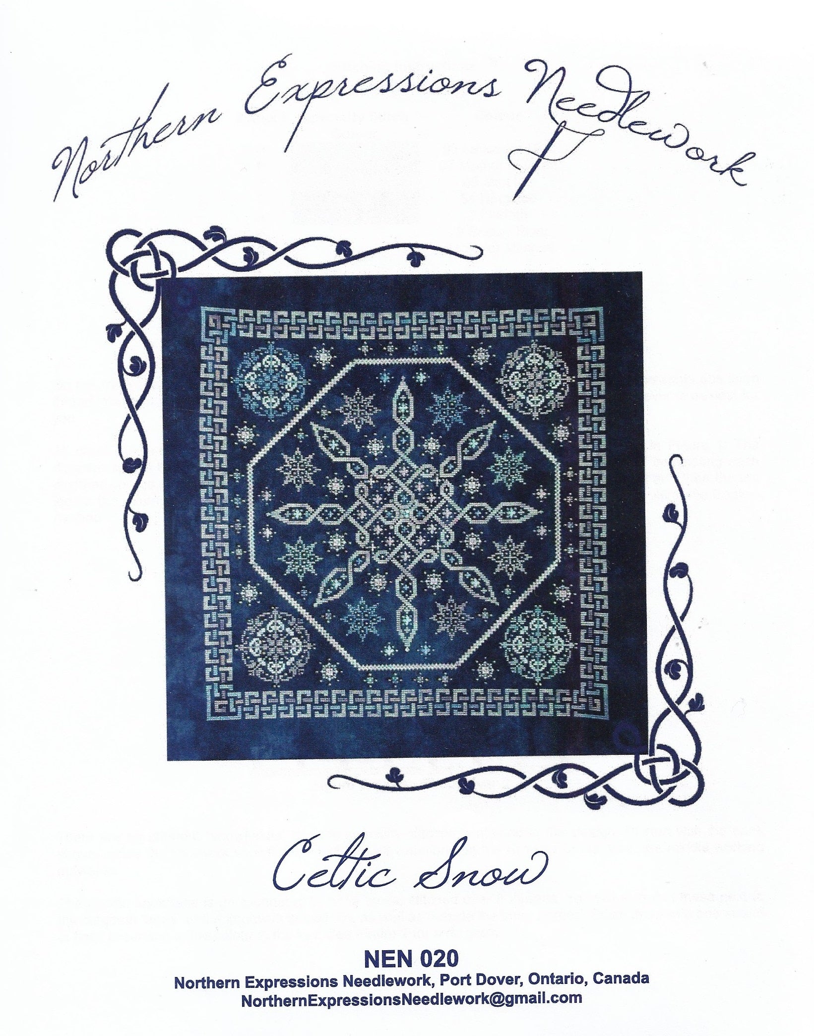 Northern Expressions Needlework Celtic Snow NEN020 cross stitch pattern