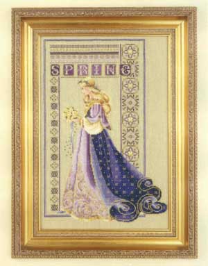 Lavender and Lace Celtic Spring L&L50 Marilyn Leavitt-Imblum victorian cross stitch pattern