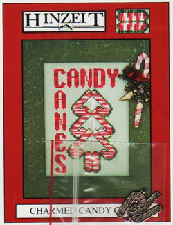 Hinzeit Charmed Candy Cane christmas cross stitch pattern