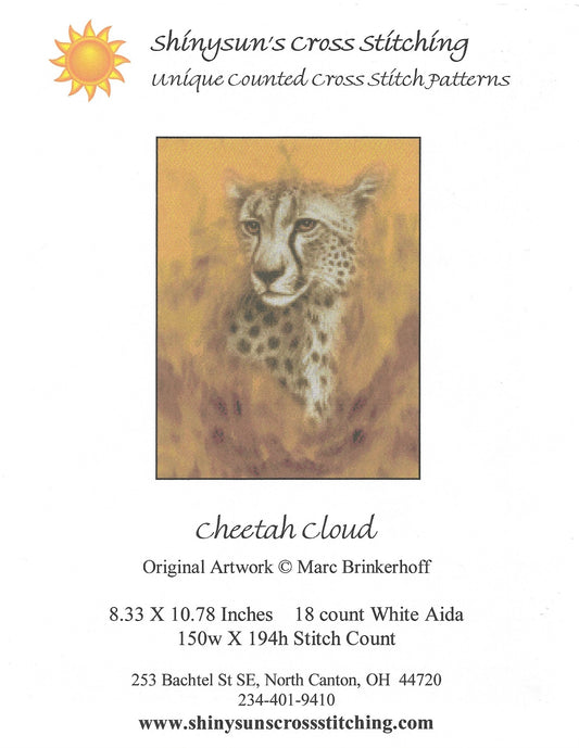 Shinysun Cheetah Cloud cross stitch pattern