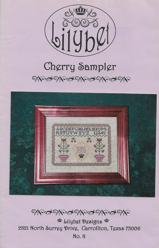 Lilybet Cherry Sampler cross stitch pattern