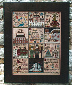 Carriage House Samplings Christmas at Hawk Run Hollow cross stitch pattern