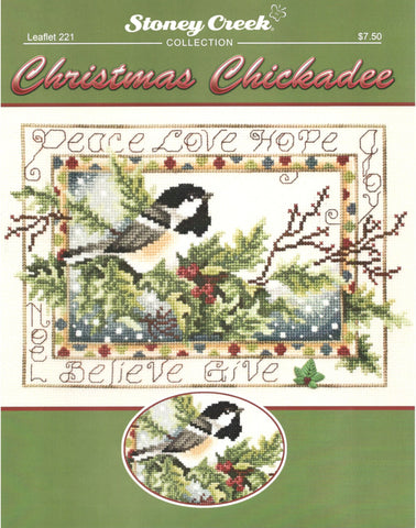 Stoney Creek Christmas Chickadee LFT221 cross stitch pattern