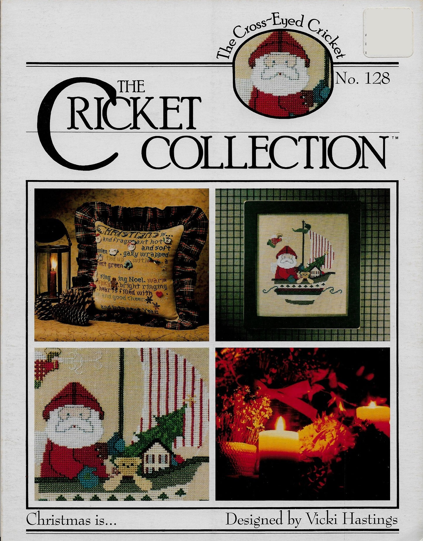 Cricket Collection Christmas Is.. Santa cross stitch pattern
