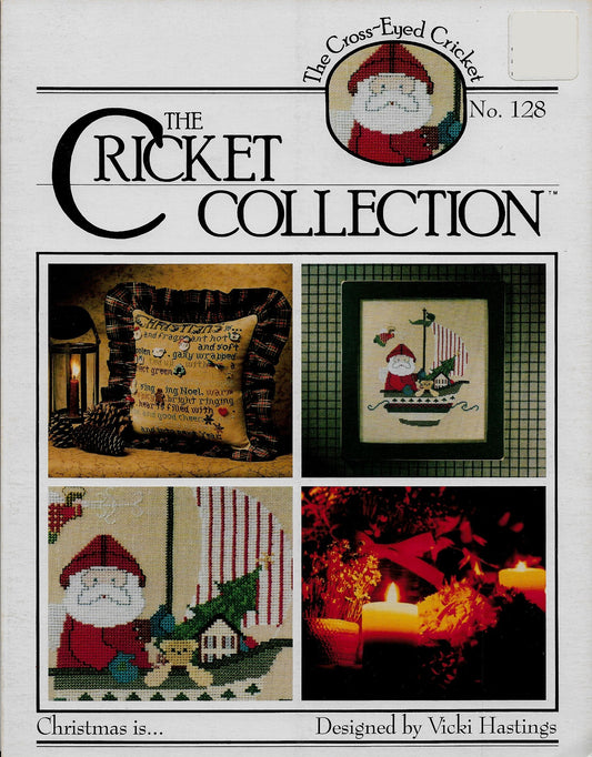 Cricket Collection Christmas Is.. Santa cross stitch pattern