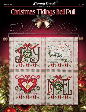 Stoney Creek Christmas Tidings Bellpull LFT267 cross stitch pattern