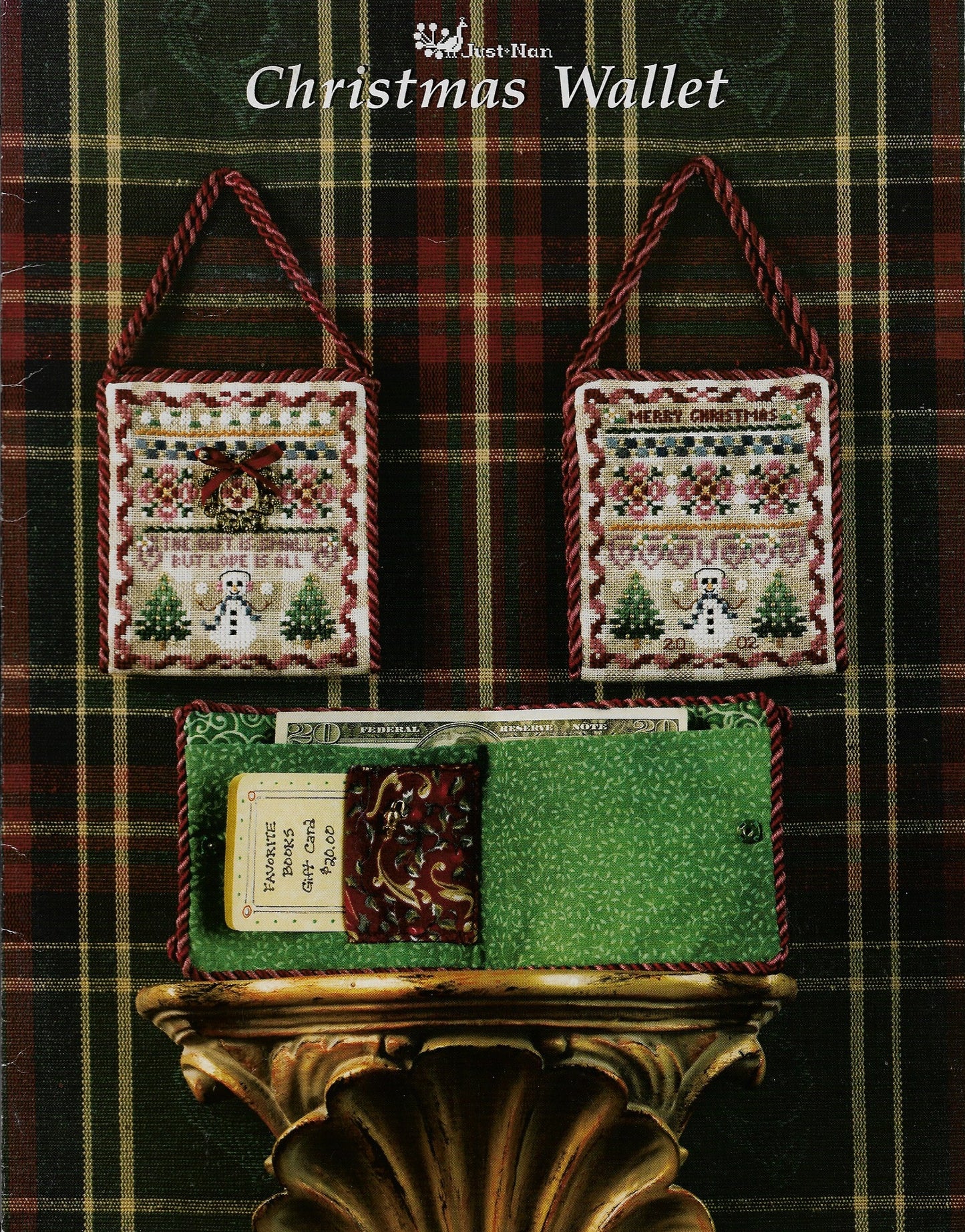 Just Nan Christmas Wallet cross stitch pattern