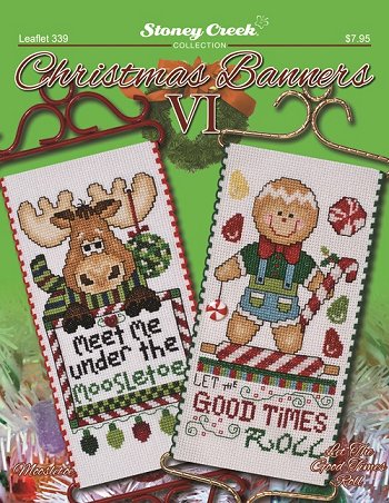 Stoney Creek Christmas Banners VI LFT339 cross stitch pattern