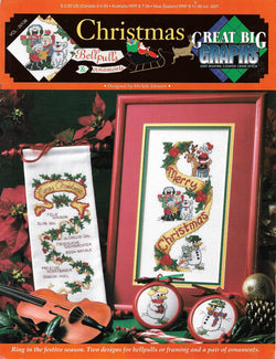Great Big Graphics Christmas Bellpulls & Ornaments VLC-20136 cross stitch pattern