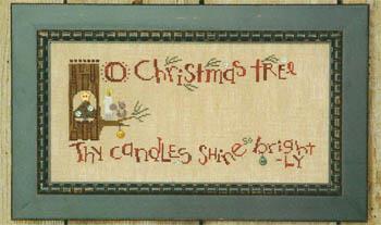 Bent Creek Christmas Branch  Christmas Squirrel Part 1 cross stitch pattern