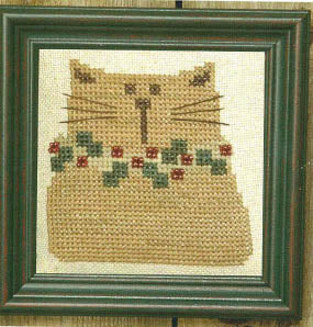 Bent Creek Christmas Cat cross stitch pattern