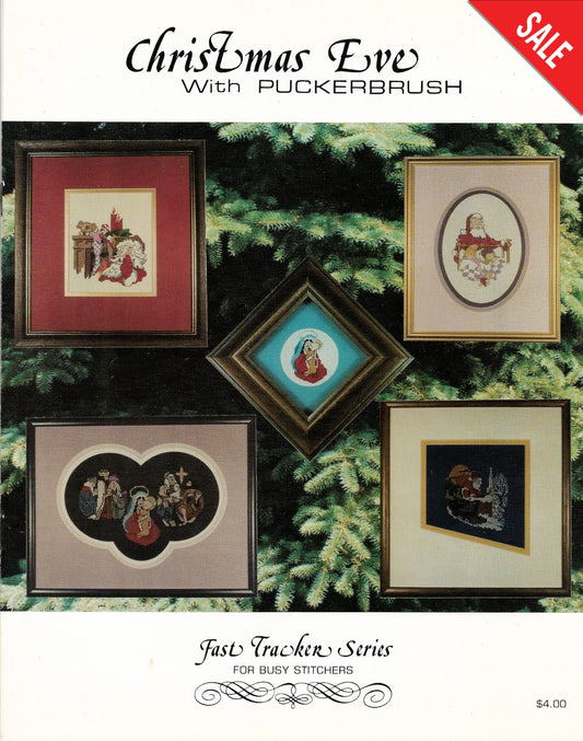 Puckerbrush Christmas Eve cross stitch pattern