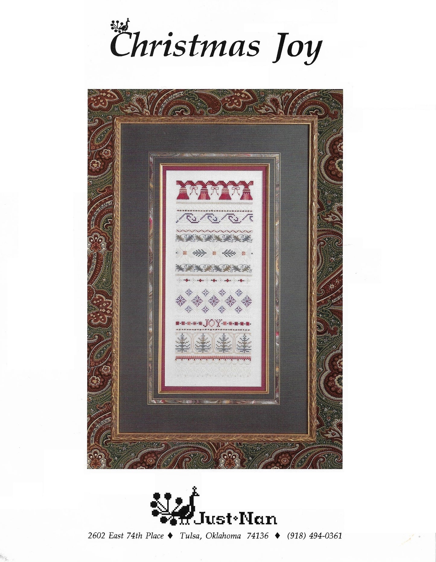 Just Nan Christmas Joy cross stitch pattern