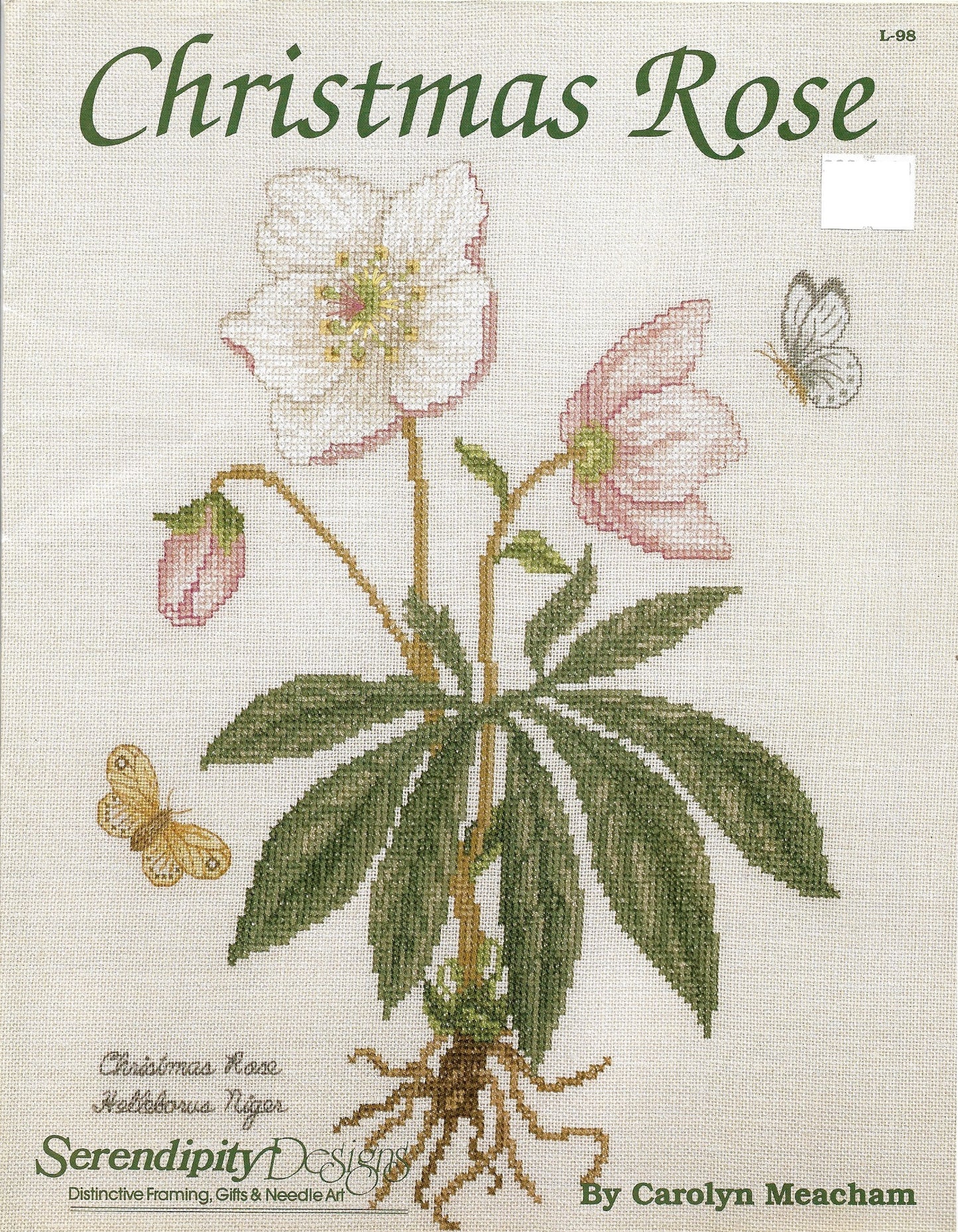 Serendipity Christmas Rose cross stitch pattern