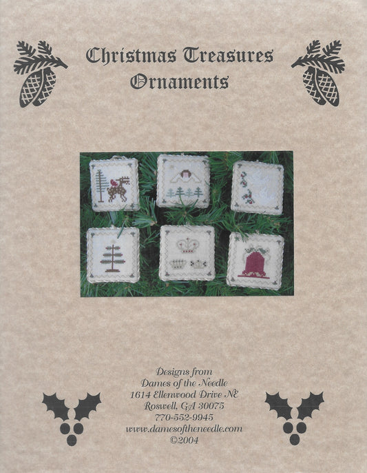 Dames of the Needle Christmas Treasures Ornaments cross stitch pattern