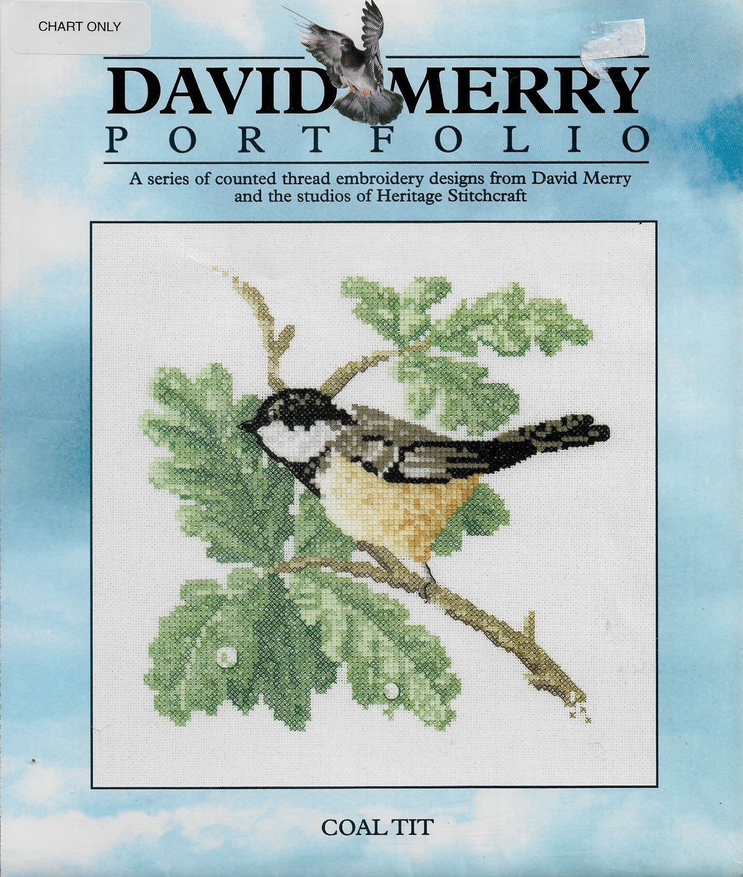 Heritage Stitchcraft Coal Tit David Merry bird cross stitch pattern