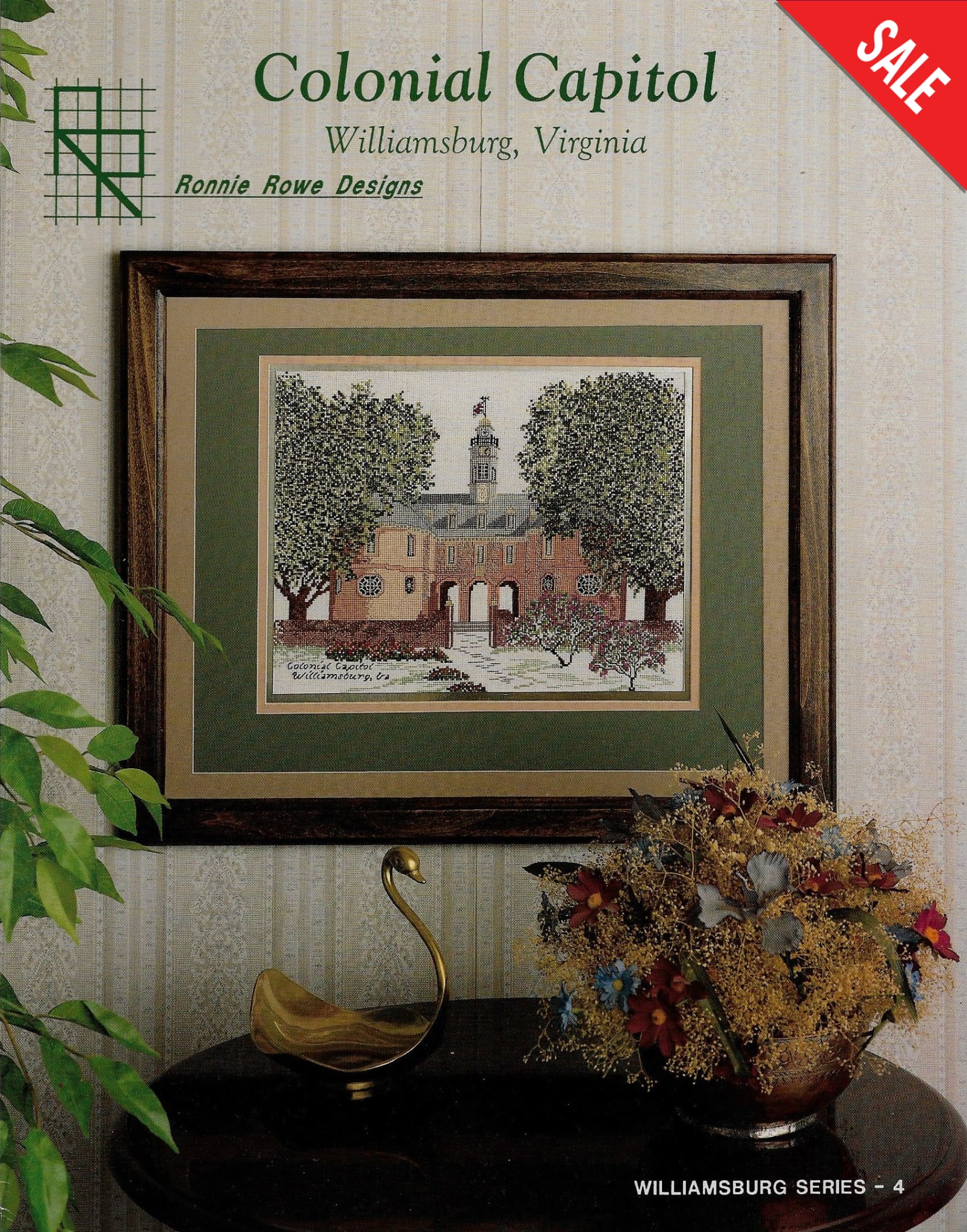 Ronnie Rowe Designs Colonial Capitol cross stitch pattern