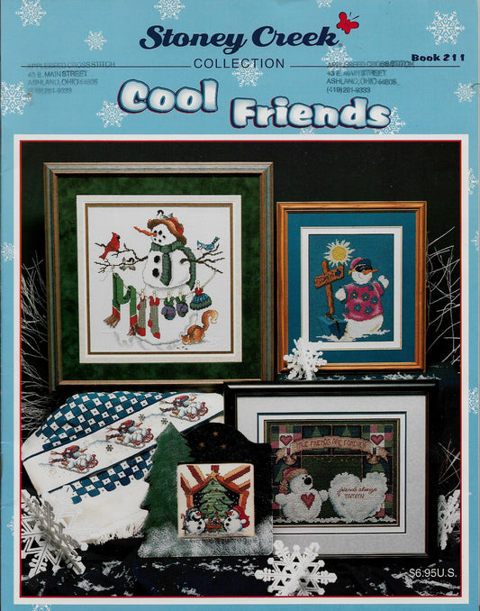 Stoney Creek Cool Friends BK211 snowman cross stitch pattern