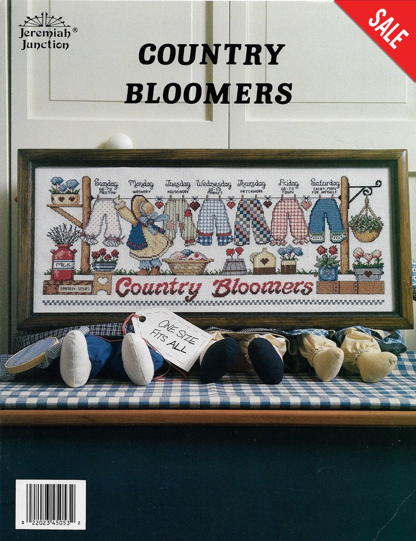 Jerimiah Junction Country Bloomers amish cross stitch pattern