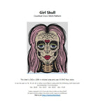 Austin Thread Crafts Girl Skull cross stitch pattern