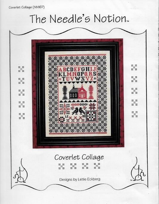 Needle's Notion Coverlet Collage NN167 cross stitch pattern