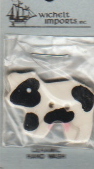 Wicely Cow ceramic button