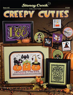 Stoney Creek Creepy Cuties BK495 Halloween cross stitch pattern