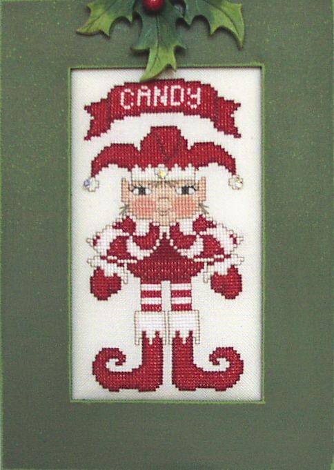 Hinzeit Crystal Elfkin: Candy cross stitch pattern