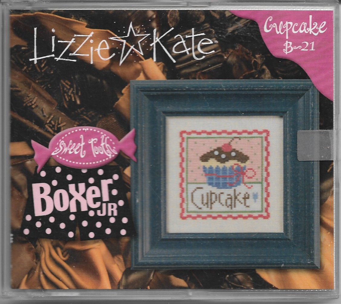 Lizzie Kate Cupcake B21 boxer cross stitch kit