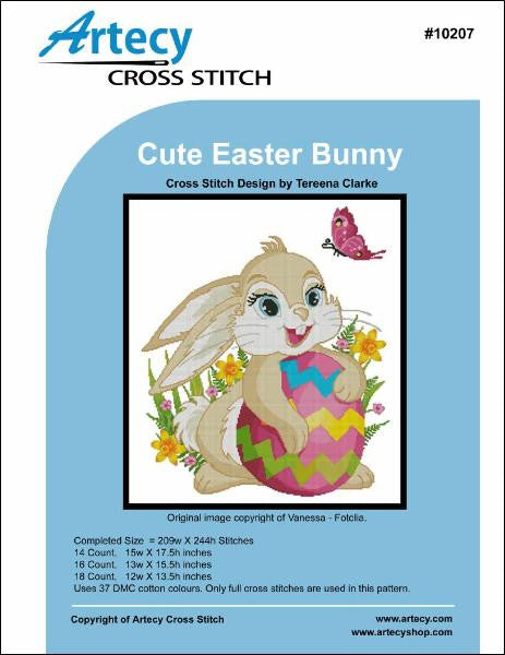 Artesy Cute Easter Bunny cross stitch pattern