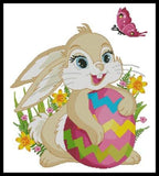 Artesy Cute Easter Bunny cross stitch pattern