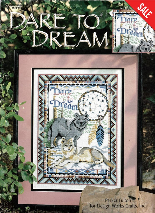 Leisure Arts Dare to Dream 3123 native american cross stitch pattern