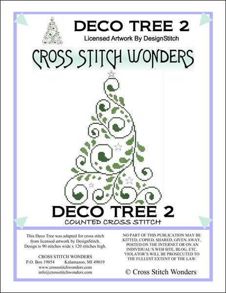 Cross Stitch Wonders Marcia Manning Deco Tree 2 Cross stitch pattern