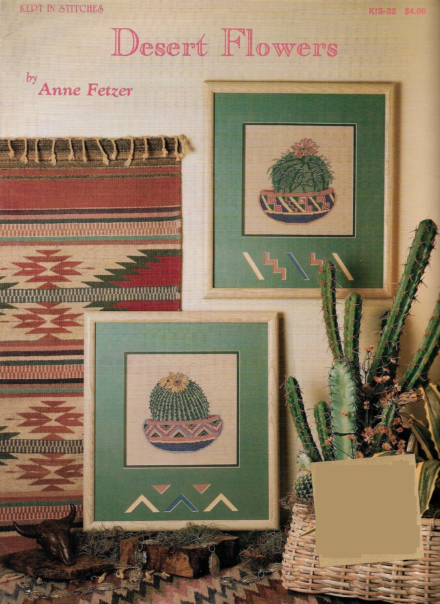 Kept in Stitches Desert Flowers native american southwest cactus cross stitch pattern