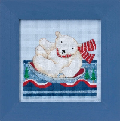 Mill Hill Debbie Mumm Polar Slide Dm30-1713 polar bear christmas beaded cross stitch kit
