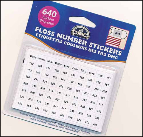 Floss Number Sticker Packs