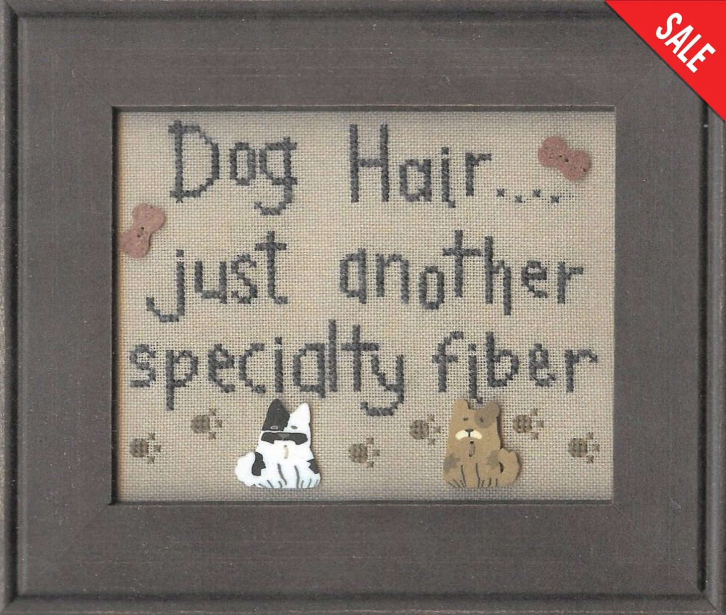 My Big Toe Dog Hair MBT-11 cross stitch pattern