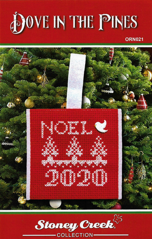 Stoney Creek Doves in the pine ORN021 christmas ornament cross stitch pattern