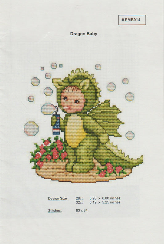 Ellen Maurer-Stroh Dragon Baby EMB014 cross stitch pattern