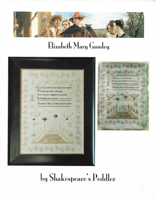 Shakespear's Peddler Elizabeth Mary Gandey cross stitch pattern