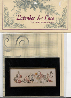 Lavender & Lace Enchanted Alphabet L&L12 cross stitch pattern