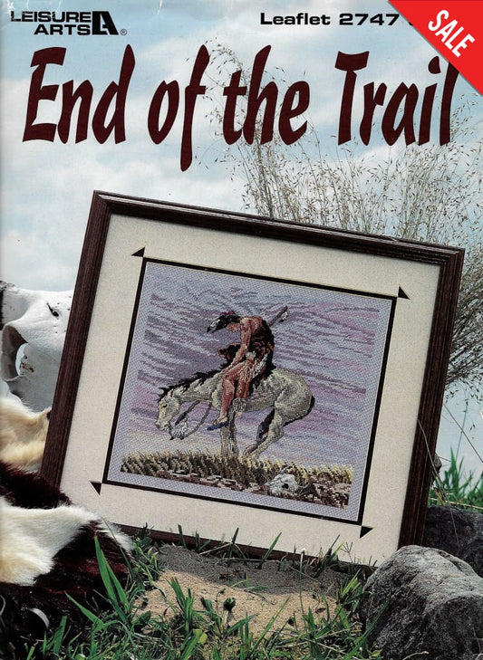 Leisure Arts End of the Trail 2747 native american cross stitch pattern