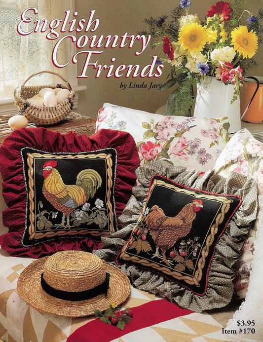 Just CrossStitch English Country Friends Rooster and Hen cross stitch pattern