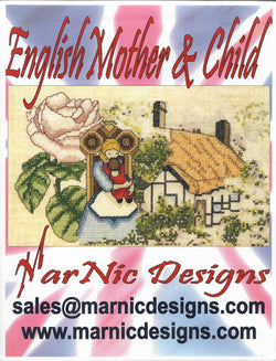 MarNic English Mother & Child cross stitch pattern