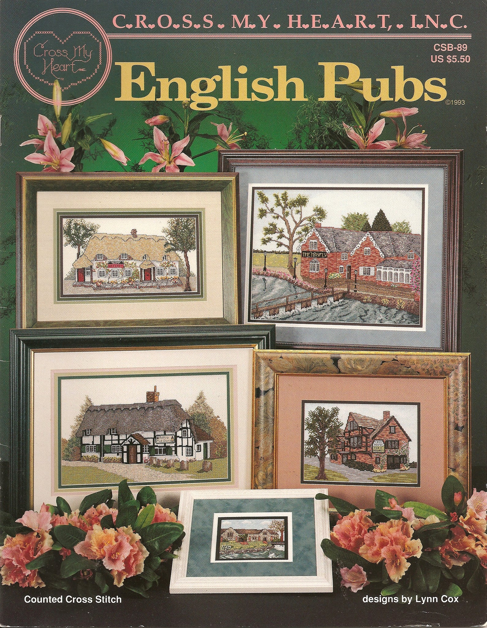 Cross My Heart English Pubs cross stitch patterns booklet