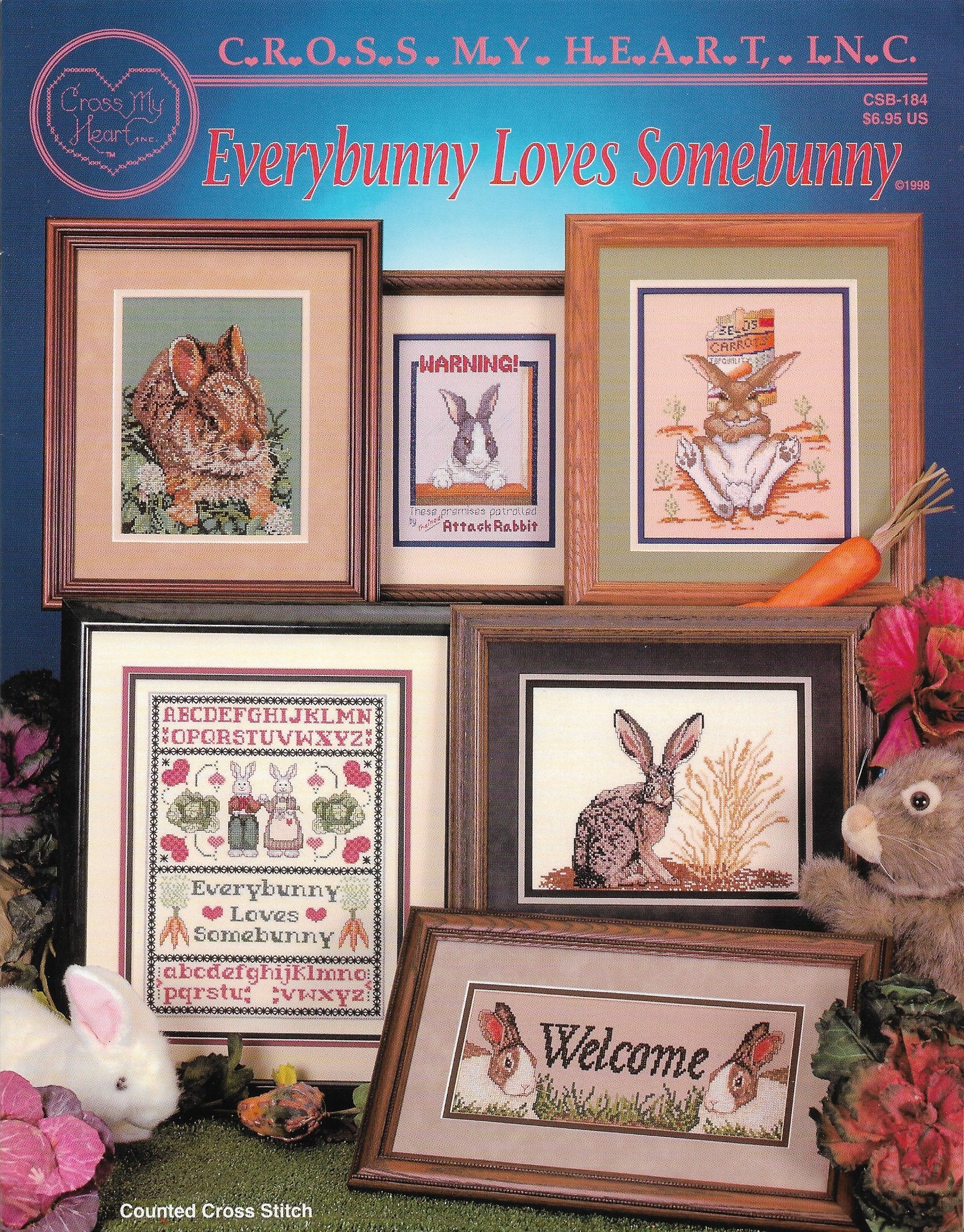 Cross My Heart Everybunny Love Somebunny CSB-184 cross stitch pattern