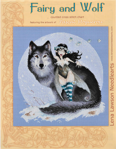 Lena Lawson Fairy and Wolf by Pascal Moguerou cross stitch pattern