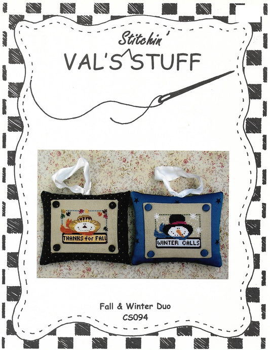 Val's Baby Fall & Winter Duo CS094 cross stitch pattern